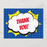 Héroe Súper Cómic Azul Gracias Personalizado para 