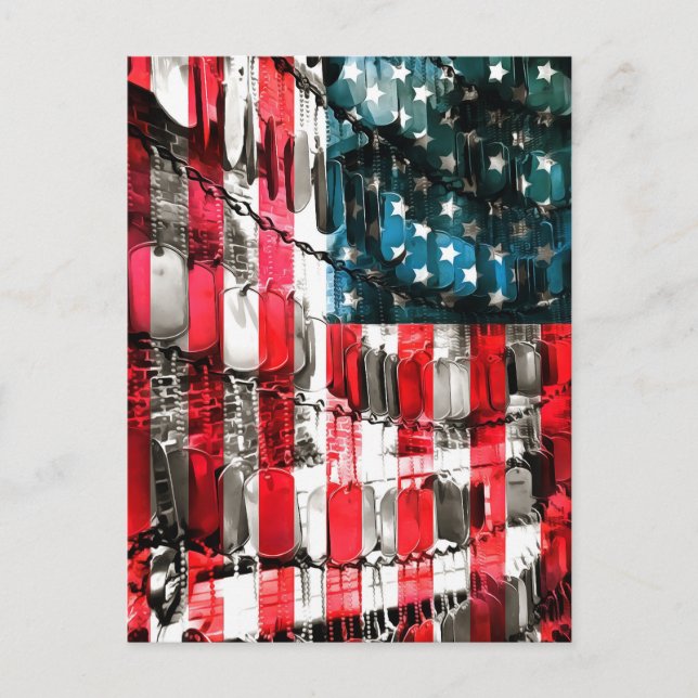 Postal Héroes americanos (Anverso)