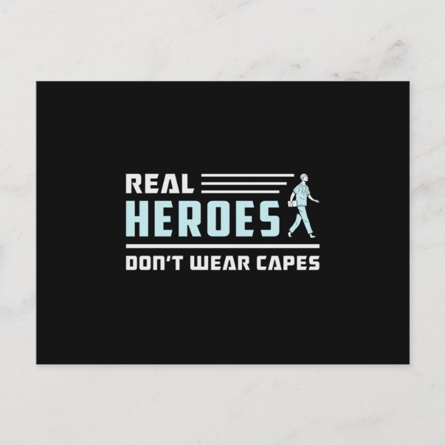 Postal Héroes reales Ambulancia paramédica EMS EMT Funny (Anverso)