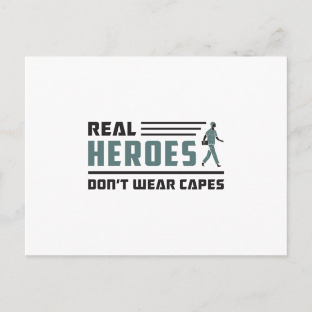 Postal Héroes reales Ambulancia paramédica EMT EMS Funny (Anverso)