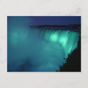 Postal Herradura Cae Niagara Cae Carne Aqua Glow Postcard
