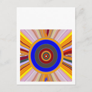 Postal Herramienta FOCUS: Yoga Meditation Color Wheel DOT