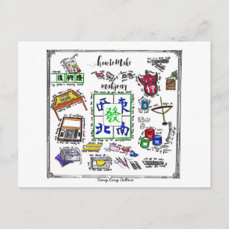 Postal Herramienta Mahjong