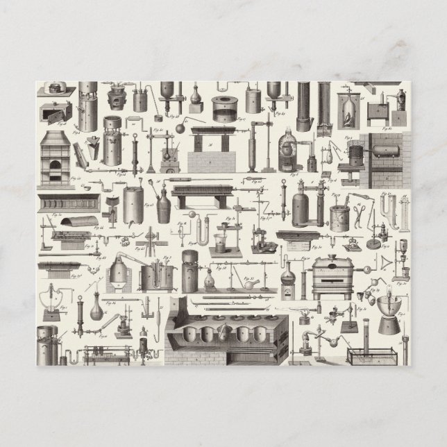Postal Herramientas científicas (Anverso)