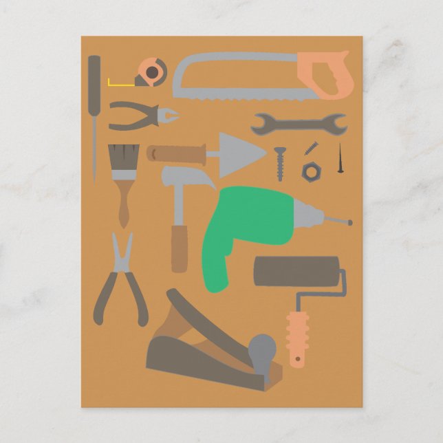 Postal Herramientas de artesano (Anverso)
