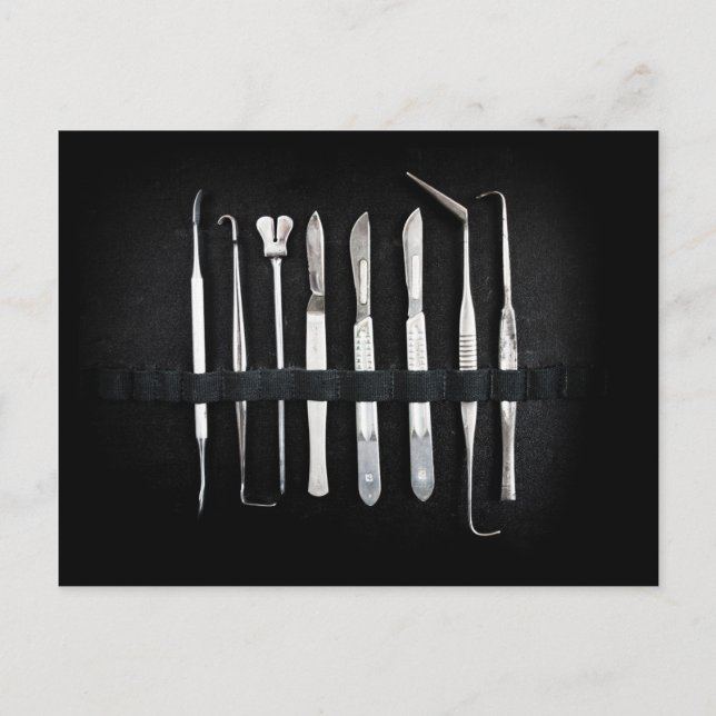 Postal Herramientas de embalsamamiento de antigüedades va (Anverso)