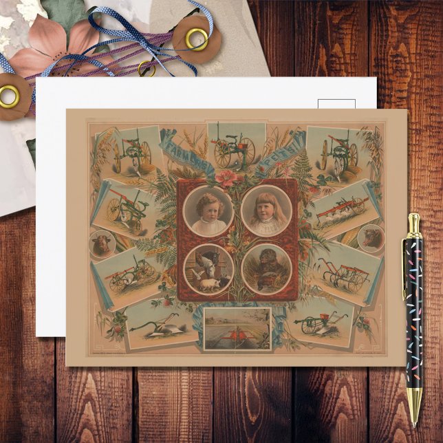 Postal Herramientas de relleno para granjeros Ephemera (Subido por el creador)