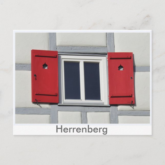 Postal Herrenberger Fensterladen (Anverso)