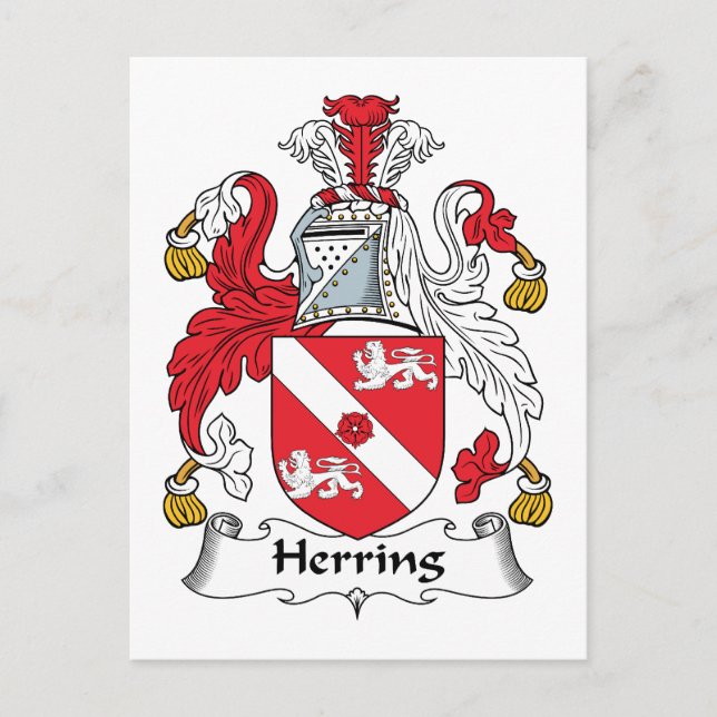 Postal Herring Family Crest (Anverso)