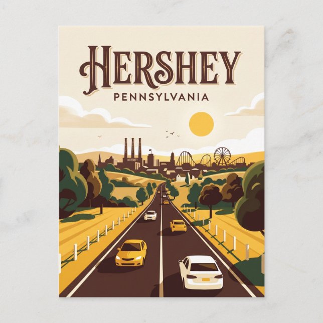 Postal Hershey EE. UU. (Anverso)