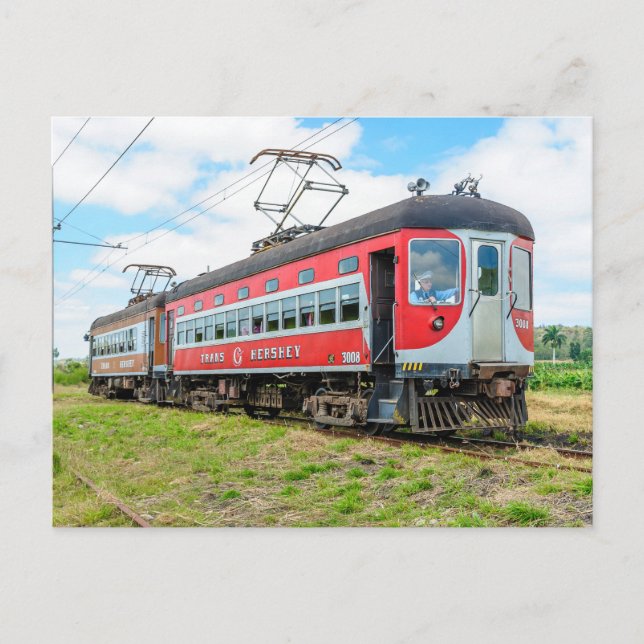 Postal Hershey Train, Cuba (Anverso)