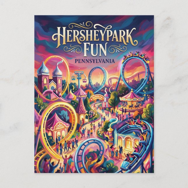 Postal Hersheypark Pensilvania (Anverso)