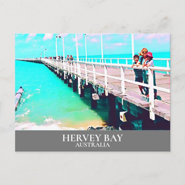 Postal Hervey Bay Queesnland Sea Australia Viaje de cosec (Anverso)
