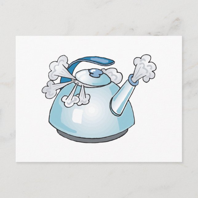 Postal hervidor de agua de té al vapor (Anverso)