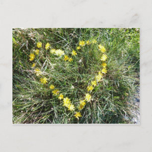 Postal Herz aus Blumen