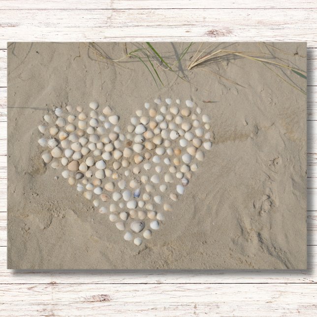 Postal Herz aus Muscheln am Strand (Subido por el creador)