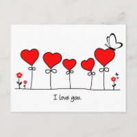 Herz Liebe Schmetterling - te amo