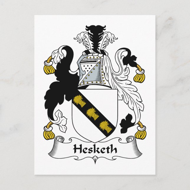 Postal Hesketh Family Crest (Anverso)