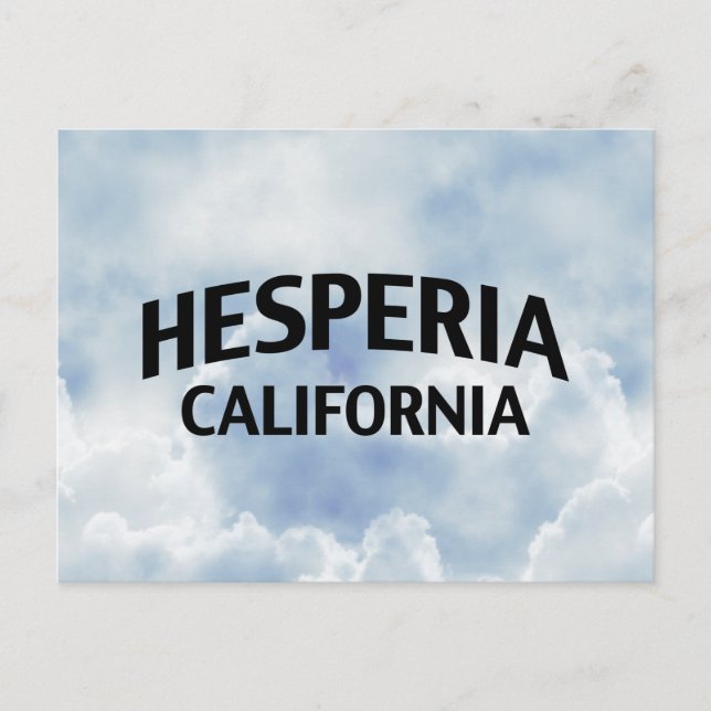 Postal Hesperia California (Anverso)