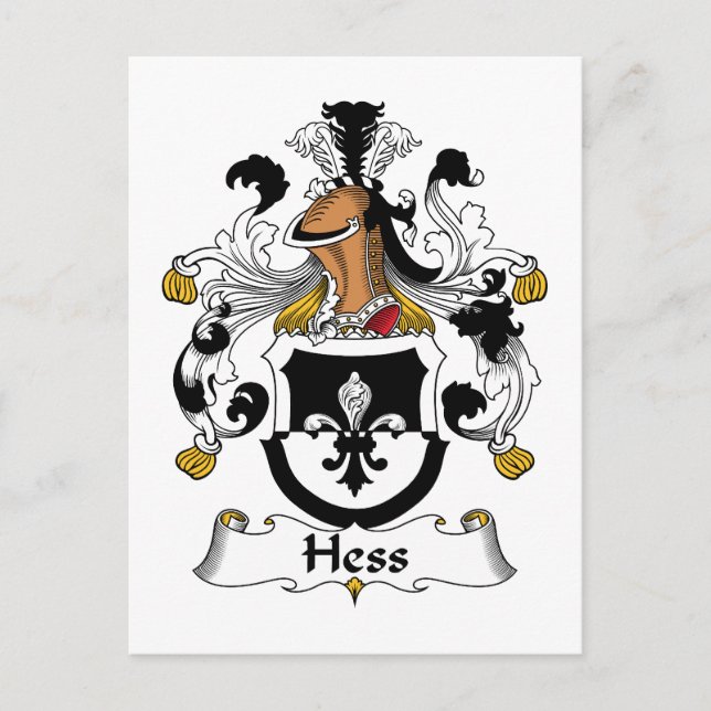 Postal Hess Family Crest (Anverso)