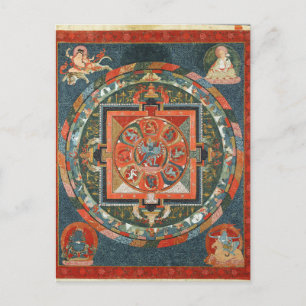 Postal Hevajra Mandala deidad budista tibetana