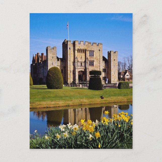 Postal Hever Castle, flores de Kent (Anverso)