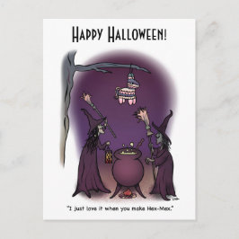 Postal Hex Mex Halloween Postcard