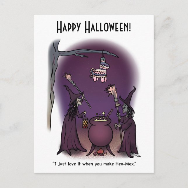 Postal Hex Mex Halloween Postcard (Anverso)