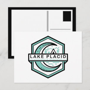 Postal Hexado de luna LAKE PLACID