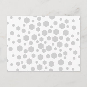 Postal Hexagones grises.
