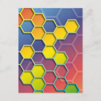 hexágono gráfico de color