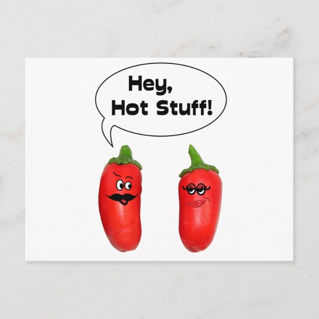 Postal ¡Hey, Cosas Calientes! Chilies (Anverso)