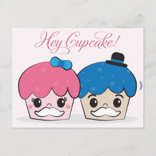Postal Hey Cupcake Postcard