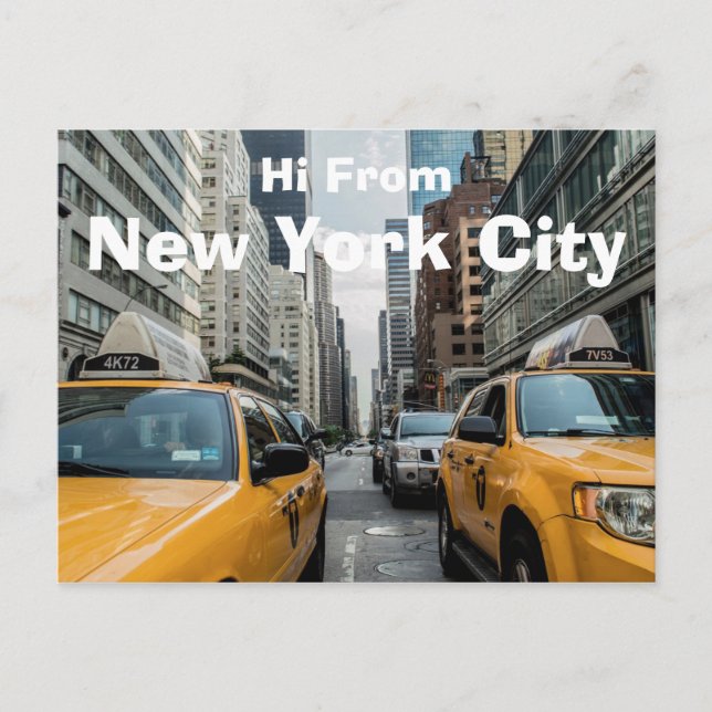 Postal Hi from New York City Postcard (Anverso)