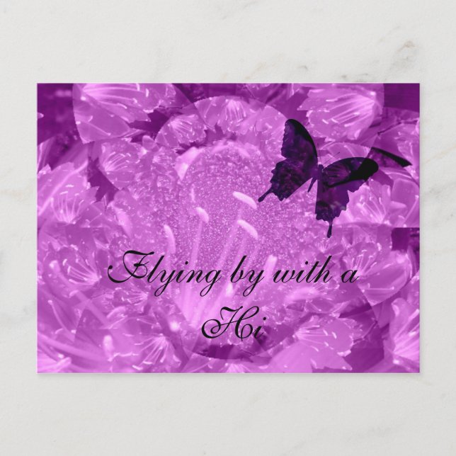 postal Hi Purple Wings (Anverso)