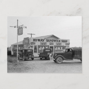 Postal Hi-Way Sandwich Shop, 1939