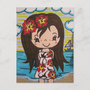 Postal Hibiscus Chica