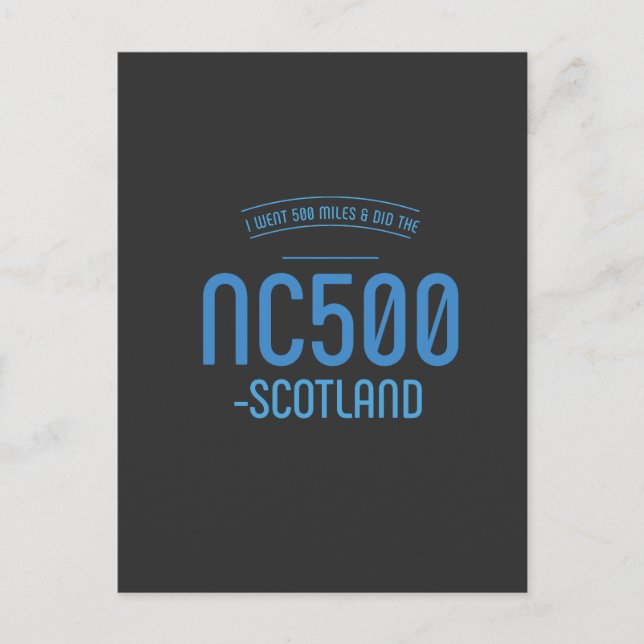 Postal hice 500 nc500 millas T-Shirt (Anverso)