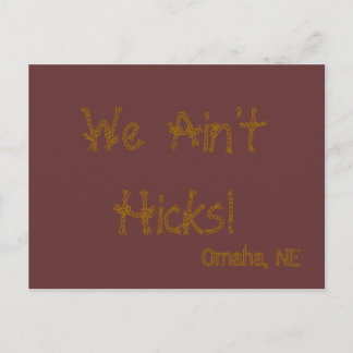 Postal Hicks, no somos Postcard