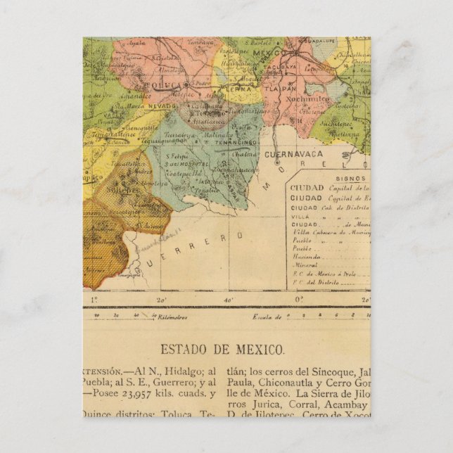 Postal Hidalgo, México (Anverso)
