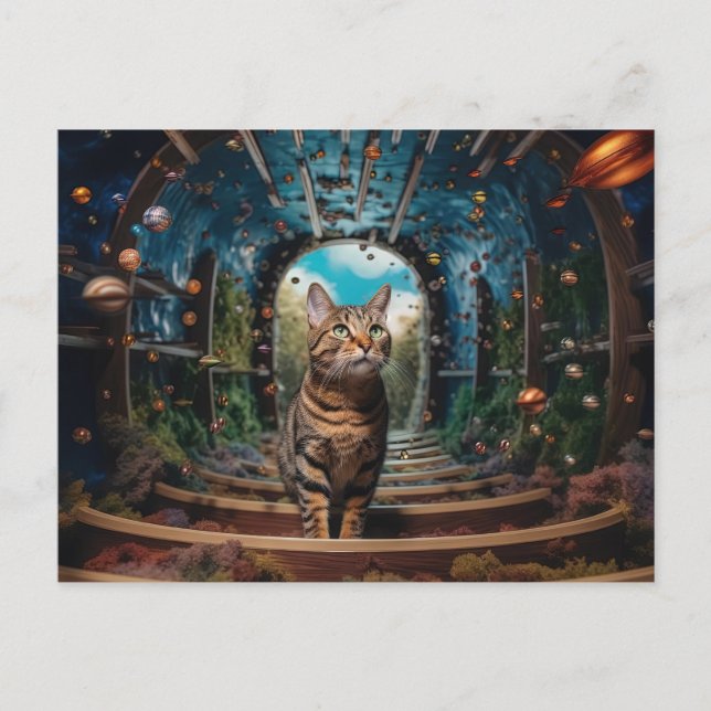 Postal Hidden Portal Kitty (Anverso)