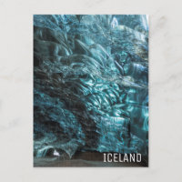 Hielo azul de una cueva de hielo, Islandia
