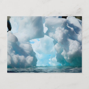 Postal Hielo Bergs fuera del extremo sur del sur