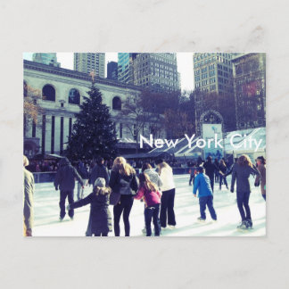 Postal Hielo en Bryant Park, Nueva York