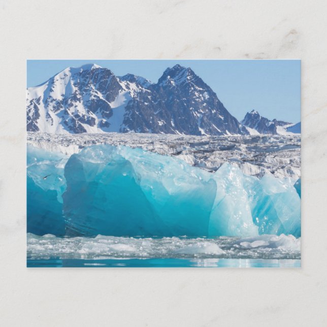 Postal Hielo glaciar azul, Noruega (Anverso)