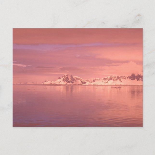 Postal Hielo, Nieve, Icebergs en los canales a lo largo d (Anverso)