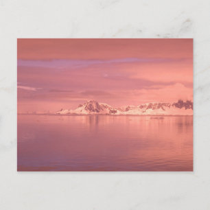 Postal Hielo, Nieve, Icebergs en los canales a lo largo d