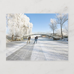 Postal Hielo scating en los Países Bajos