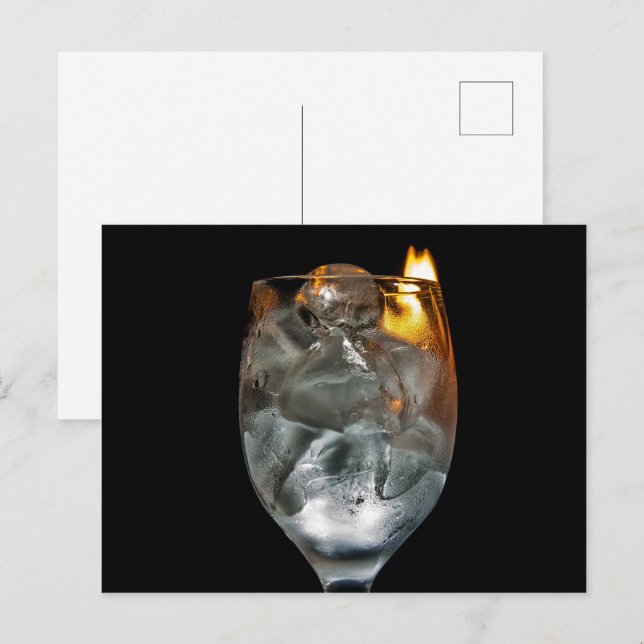 Postal Hielo y fuego (Anverso / Reverso)