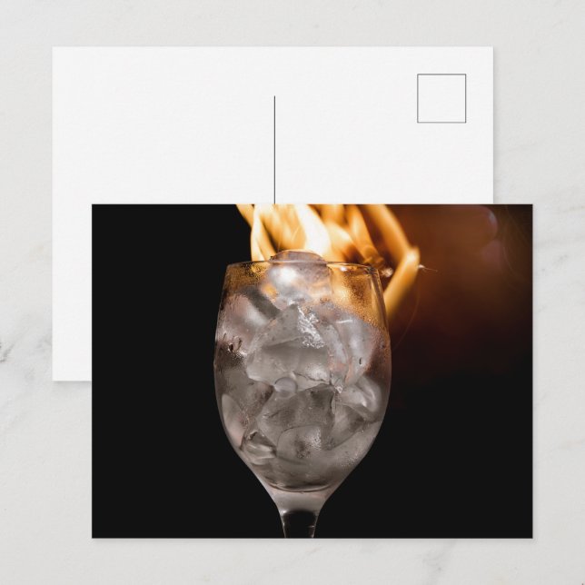 Postal Hielo y fuego (Anverso / Reverso)
